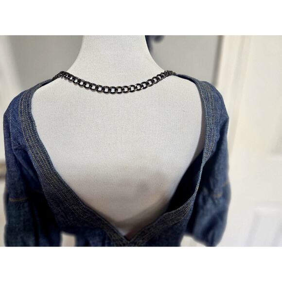 Apple Bottom Jeans Jumper Tunic with Drawstring Women's Large - Picture 6 of 16